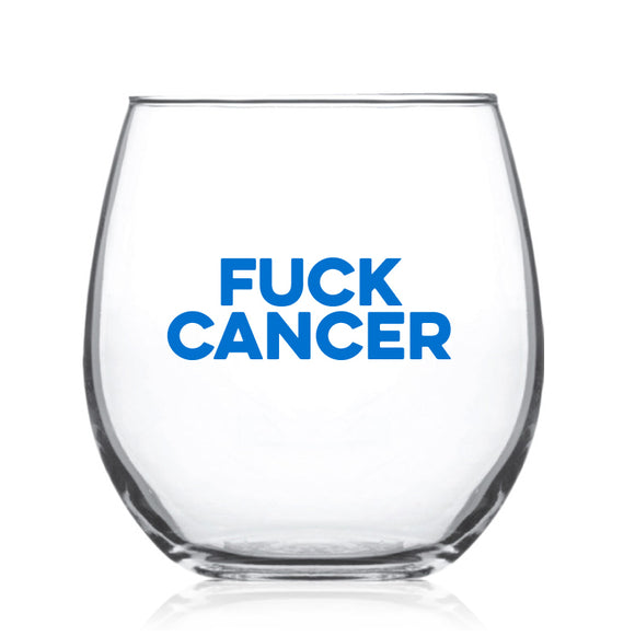 Fuck Cancer Glass
